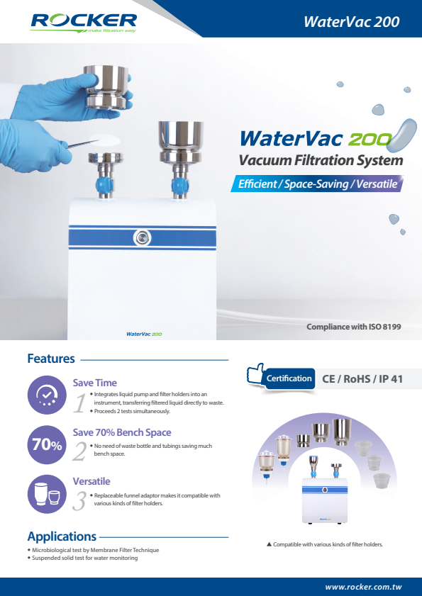 

WaterVac 200 Vacuum Filtration System

